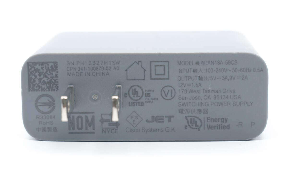 Disassembly report: CISCO Cisco 18W RJ45 to USB-C power adapter AN18A-59CB-Charging Head Network