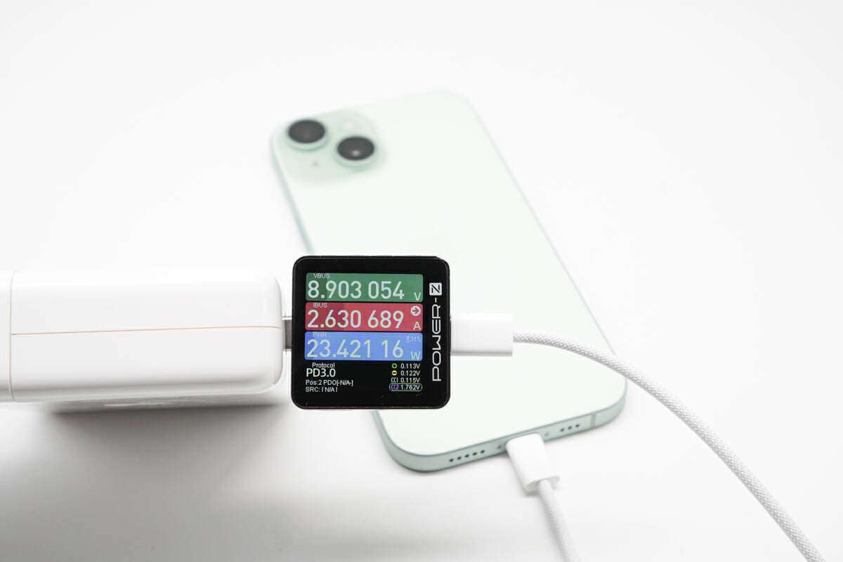 苹果全家桶充电器上阵,iPhone15 手机满电耗时测试-充电头网