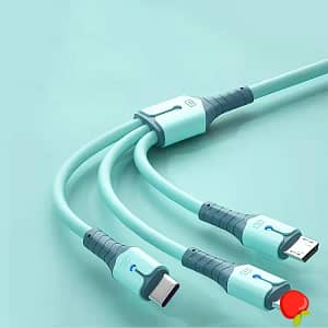 Cell Phone Cable Usb Charger Fast Charging lighting 3 in 1 Mobile Data Cable