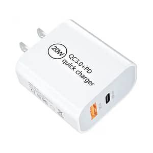 Wholesale 20W Travel Super Fast Charger Type C Power Adapter Brick QC3.0 18W Dual Port Multi Phone Charger Cable 20w Pd Charger
