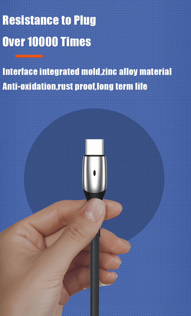 China Fast Delivery Usb C Charging Cable For Android Data Cables 3A Auto Disconnect